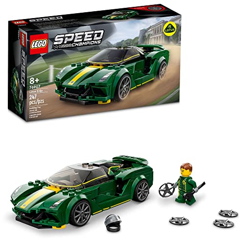 Lego Speed Champions Lotus Evija 76907 Car Model Building Kit; Cool Toy Hypercar For Kids And Car Fans Aged 8+ (247 Pieces)
