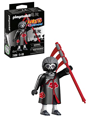Playmobil Naruto Shippuden 71106 Hidan Con Mantello Nero Dell'Akatsuki E Falce A Tre Lame, Con Accessori Dettagliati, Set Da 4 Pezzi, Dai 5 Anni In Su