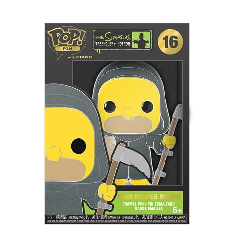 Funko Large Enamel Pin Horror: Simpsons - Homer Simpson - Homer - The Simpsons Spille Smaltate - Spilla Da Collezione Carina - Per Gli Zaini & Borse -