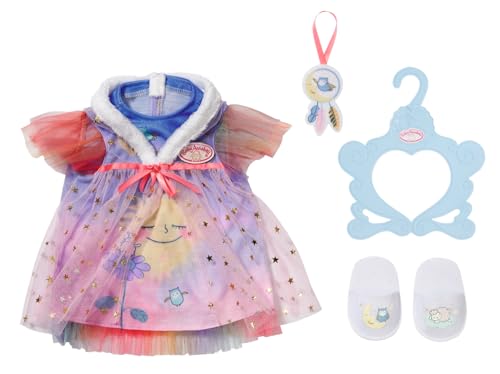 Baby Annabell Camicia Da Notte Sweet Dreams 709580 - Camicia Da Notte 2 In 1 Con Pantofole E Acchiappasogni Per Bambole Di 43 Cm - Per Bambini Dai 3 A