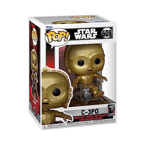 Funko Pop! Star Wars: Rotj 40Th - C-3Po - C3P0 In Chair- Figura In Vinile Da Collezione - Idea Regalo - Merchandising Ufficiale - Giocattoli Per Bambi