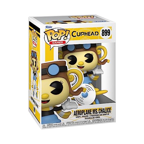 Funko Pop! Games: Cuphead - Chef Saltbaker - Aeroplane Chalice - Figura In Vinile Da Collezione - Idea Regalo - Merchandising Ufficiale - Giocattoli P