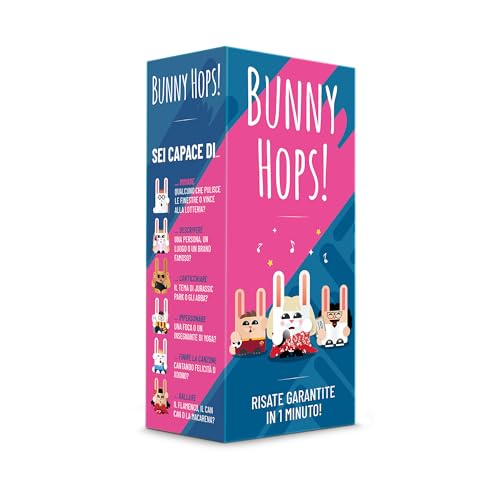 Asmodee Bunny Hops, Gioco Da Tavolo, Party Game, 4-16 Giocatori, 14+ Anni, Edizione In Italiano