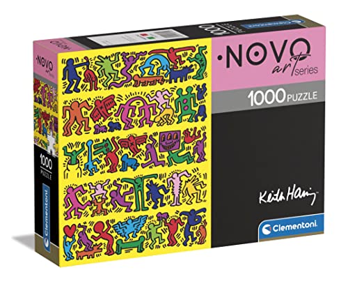 Clementoni- Keith Haring Haring-1000 Pezzi Adulti, Arte, Puzzle Quadri Famosi, Made In Italy, Multicolore, 39755