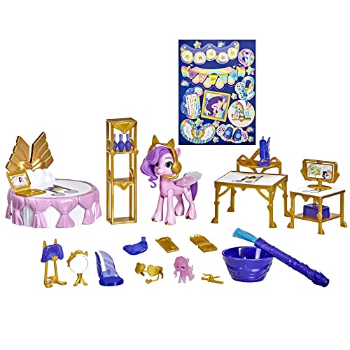 My Little Pony: Una Nuova Generazione, Royal Room Reveal Di Princess Pipp Petals, Pony Da 7,5 Cm, Giocattolo Rivelato Dall'Acqua Per Bambine E Bambini