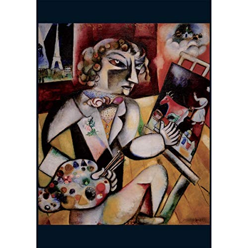 Piatnik- Marc Chagall, Autoritratto A 7 Dita, Colore Monocromo, 5496