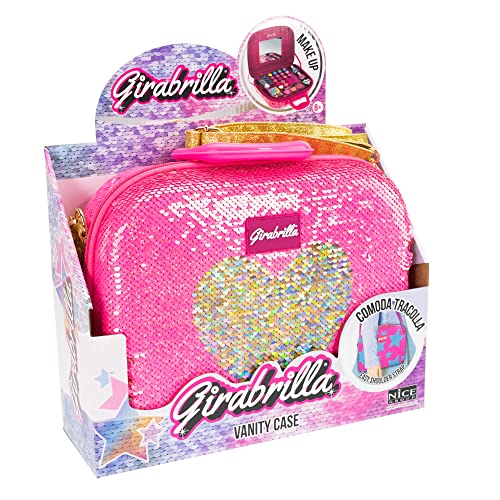 Nice Group - Girabrilla Make Up Case - Valigetta Trucchi 02550C - Rosa Cuore Oro