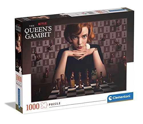 Clementoni Queen'S Gambit Gambit-1000 Pezzi Adulti, Puzzle Netflix-Made In Italy, Multicolore, 39697, Standard