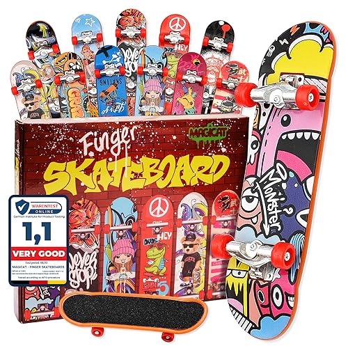Magicat 12 Skateboard Da Dito I Giochi Di Dita Per Ragazzi E Ragazze I Mini Giocattolo Per Bambini Di Compleanno, Regali Di Natale E Pasqua I Finger B