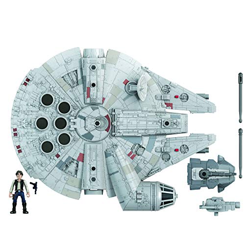 Hasbro Star Wars - Han Solo E Millenium Falcon (Action Figure 6 Cm E Veicolo, Mission Fleet)