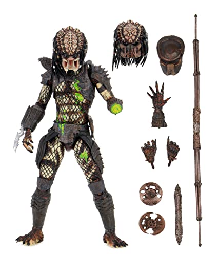 Neca 0634482514283 - Statuetta Predator Ultimate Battle Damaged City Hunter, 20 Cm
