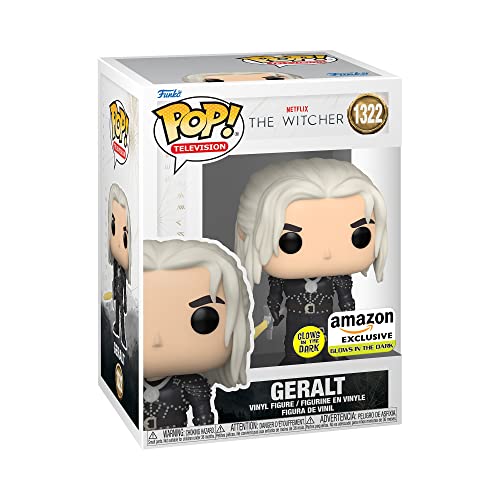 Funko Pop! Tv: Witcher - Geralt With Sword - Glow In The Dark - The Witcher - Il Witcher - Esclusiva Amazon - Figura In Vinile Da Collezione - Idea Re