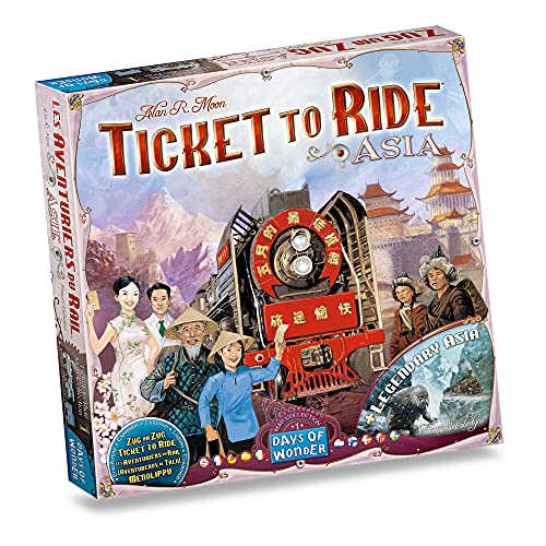Asmodee: Ticket To Ride: Asia + Legendary Asia, Espansione Gioco Da Tavolo, Per Giocare È Necessario Il Gioco Base Ticket To Ride O Ticket To Ride Eur