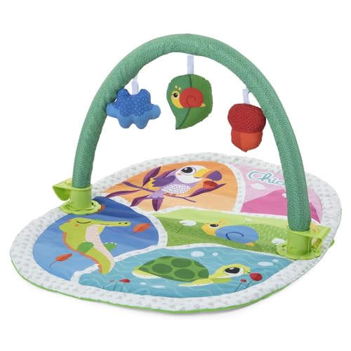 Chicco - Palestrina Attività 3 In 1 Compatibile Next2Me, Palestrina Neonato Multifunzione Con Morbido Tappeto Bambini, Arco Giochi Con 3 Pendenti E Pa