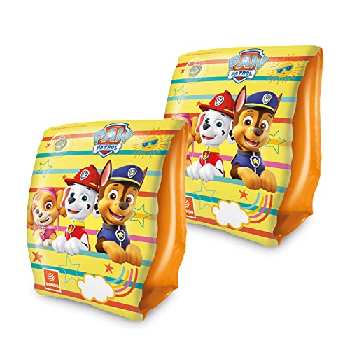 Mondo Toys - Paw Patrol Arm Bands - Braccioli Di Sicurezza Per Bambini - Materiale Pvc - Adatti A Bambini Da 2 A 6 Anni Con Peso 6-20 Kg - 16934