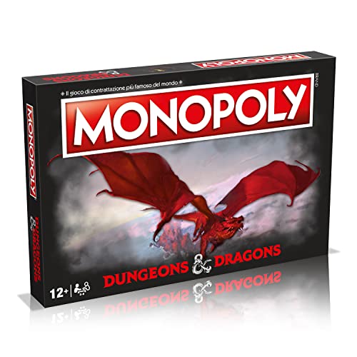 Winning Moves, Dungeons & Dragons, Monopoly, Gioco Da Tavolo, 2-6 Giocatori, 12+ Anni, Edizione Italiana