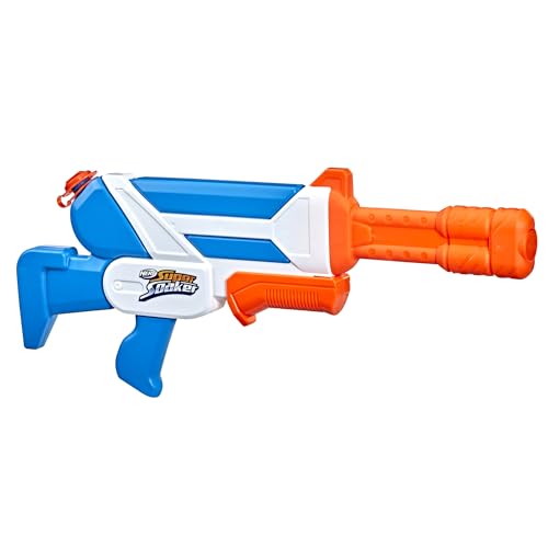 Nerf Super Soaker, Soaker Twister, 2 Getti D'Acqua Incrociati, Lancio Con Azione A Pompa, Divertimento Ad Acqua All'Aperto