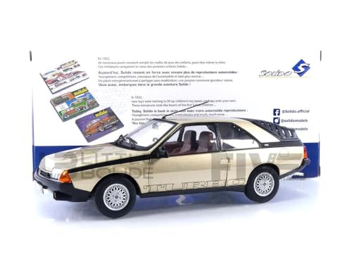 Solido S1806403 1:18 1980 Renault Fuego Gts-Bronzo Shelby Mustang Auto Da Collezione In Miniatura