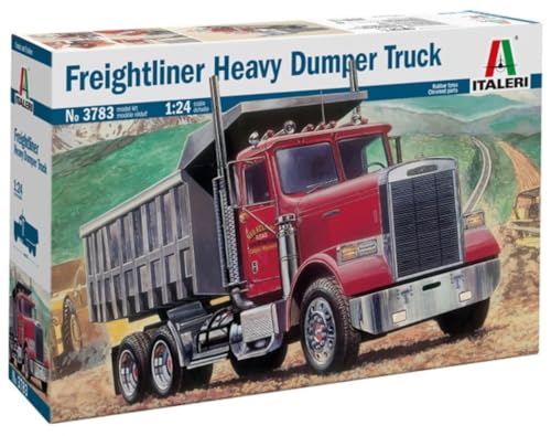 Italeri 3783 Freightliner Heavy Dumper Truck Scala 1:24, Model Kit, Modello In Plastica Da Montare, Modellismo, Colore Non Verniciato, It3783