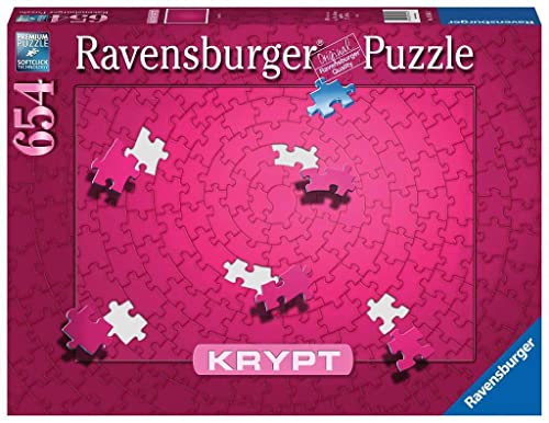 Ravensburger - Puzzle Krypt Pink, 654 Pezzi, Puzzle Impossibili, Idea Regalo, Per Lei O Lui, Puzzle Adulti