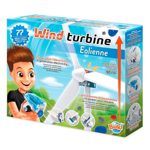 Buki France- Turbina Eolica, Multicolore, 7400