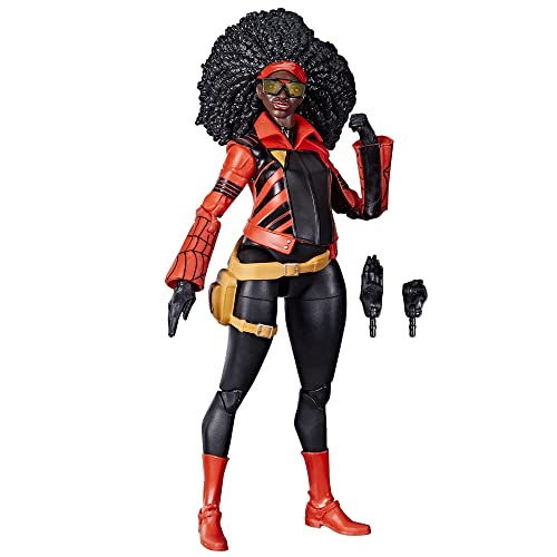 Spider-Man Marvel Legends Series, Across The Spider-Verse (Parte 1), Figura Jessica Drew Da 15 Cm, 2 Accessori