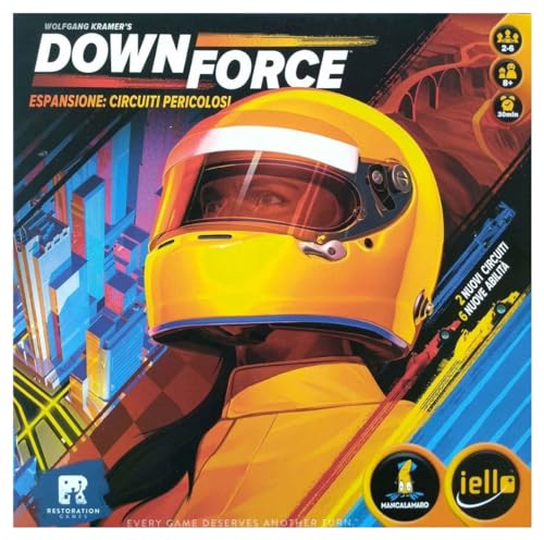 Iello Iel51555 Downforce: Danger Circuit Expansion Board Game, Multicolor