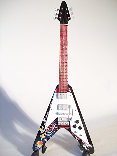 Mini Chitarra Da Collezione Replica In Legno - J.Hendrix - Psychedelic F. V