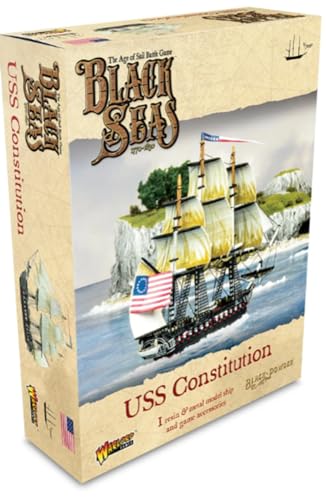 Warlord Games Uss Constitution - Miniatura In Scala 1:700 Per Il Mar Nero Miniature Altamente Dettagliate Dell'Era Della Vela Per Giochi Di Guerra Da