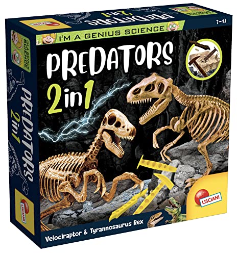 Liscianigiochi- I'M A Genius Predators 2 In 1, Medio, 95421