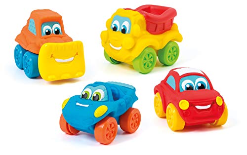 Clementoni 7012 Baby Car Soft & Go Esp Veicolo, Multicolore, Modelli Assortiti, 1 Pezzo