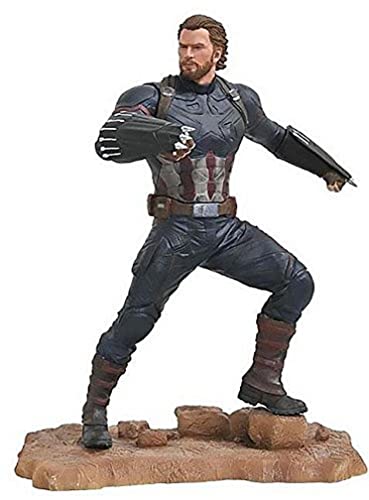 Diamond Select Toys, Avengers Infinity War Marvel Gallery - Captain America, Pvc Statue, Multicolore