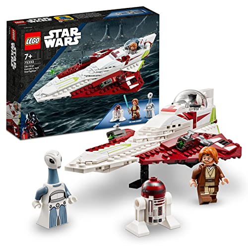 Lego Star Wars Jedi Starfighter Di Obi-Wan Kenobi, Modellino Da Costruire Di Astronave Giocattolo Da L'Attacco Dei Cloni Con Spada Laser, Figura Di Dr