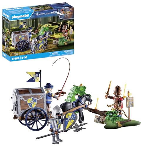 Playmobil Novelmore 71484 Assalto Al Forziere Reale, Battaglia Per La Concquista Dell'Oro Del Drago, Novelmore Contro Burnham, Giochi Di Ruolo, Giocat