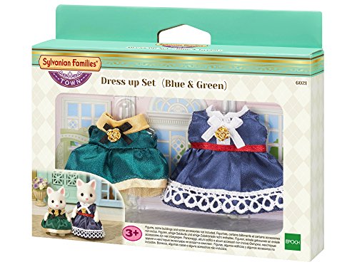Sylvanian Families - 6021 - Abiti Femminili Da Gala (Blu,Verde)