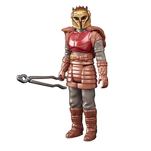 Star Wars Hasbro F4458, Retro Collection The Armorer Toy 9.5-Cm-Scale The Mandalorian Collectible Action Figure, Toys For Kids Ages 4 And Up, Multicol