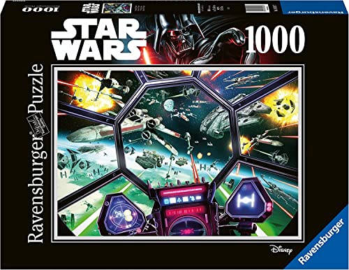 Ravensburger - Puzzle Star Wars: Cabina Del Tie Fighter, 1000 Pezzi, Idea Regalo, Per Lei O Lui, Puzzle Adulti
