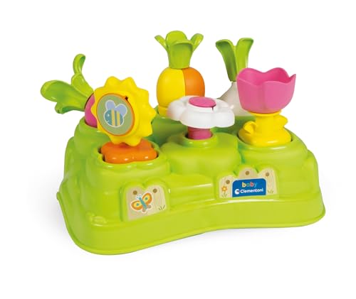 Clementoni- Baby Garden Does Not Apply Gioco Per Bambini, Banchetto In Plastica Con 6 Elementi Da Inserire, Multicolore, One Size, 17277