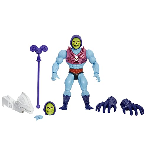 Masters Of The Universe Origins Skeletor Artigli Del Male - Action Figure - Da Collezione - 16 Articolazioni - 14 Cm - Regalo Bambini 6+ Anni E Adulti