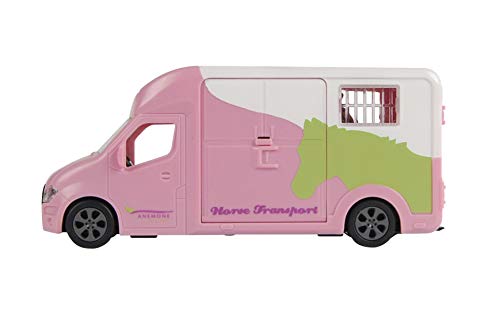 Van Manen 510212 Anemone Die Cast Transport Silver/Black (With Light & Sound, 1 Horse, Includes Battery)