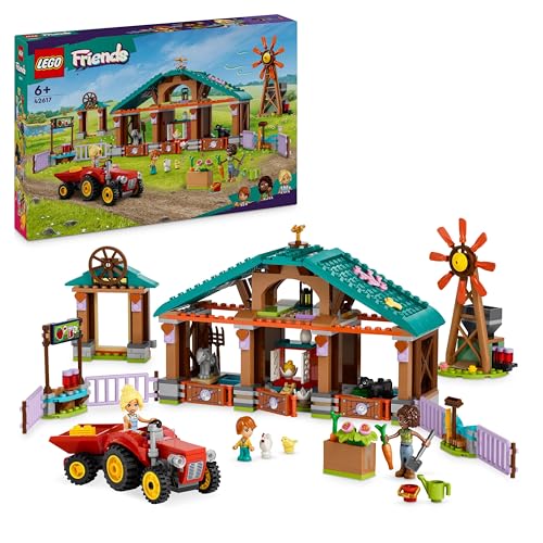 Lego Friends Il Santuario Degli Animali Della Fattoria, Giocattolo Da Costruire Con Trattore, Mulino, 3 Mini Bamboline E 5 Animali, Giochi Per Bambine