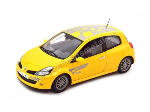 Norev Nv185236 1:18 Clio Rs F1 Team 2007-Sirius Giallo Renault Modello Collezionabile, Multi