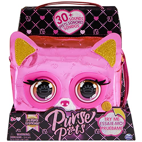Purse Pets | Borsetta In Versione Metallic Cagnolino | Oltre 30 Effetti Sonori E Reazioni, Giocattoli Per Bambine Dai 4 Anni In Su
