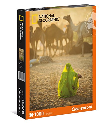 Clementoni- National Geographic 39302-National Donna Indiana Puzzle, 1000 Pezzi, Multicolore, 806811