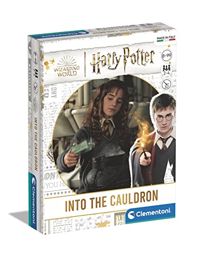 Clementoni - 16392 - Harry Potter - Into The Cauldron - Carte Da Gioco Per Bambini 8 Anni, Gioco Da Tavolo Bambini, 2-5 Giocatori - Made In Italy