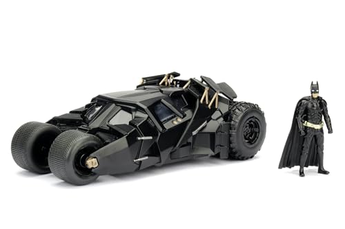 Jada - Batman The Dark Knight Batmobile, 253215005, + 8 Anni, In Scala 1:24 Con Personaggio Di Batman In Die Cast