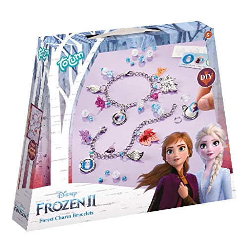 Frozen Ii Disney Set Di Braccialetti Di Fascino: Fai I Tuoi Braccialetti Di Fascino Con Charms, Belle Perline E Adesivi Di Anna Ed Elsa