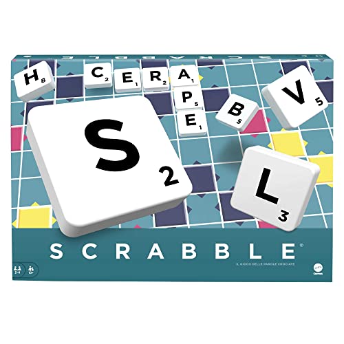 Scrabble - Versione Italiana, Gioco Da Tavolo Delle Parole Crociate, Gioco Da Tavolo Per Tutta La Famiglia E Giochi Da Tavolo Adulti, Per Bambini Da 1