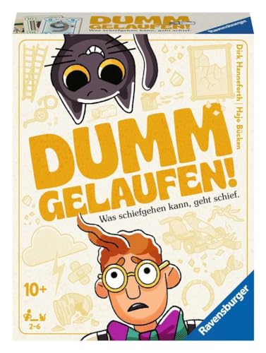 Ravensburger 20968 – Dumm Gelaufen Gioco Di Carte Per 2-6 Persone, Con Mac E Gatto Nero Murphy, Intrattenimento A Partire Dai 10 Anni, Colore