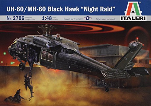 Italeri 2706 - Uh-60/Mh-60 Black Hawk "Night Raid" Model Kit Scala 1:48